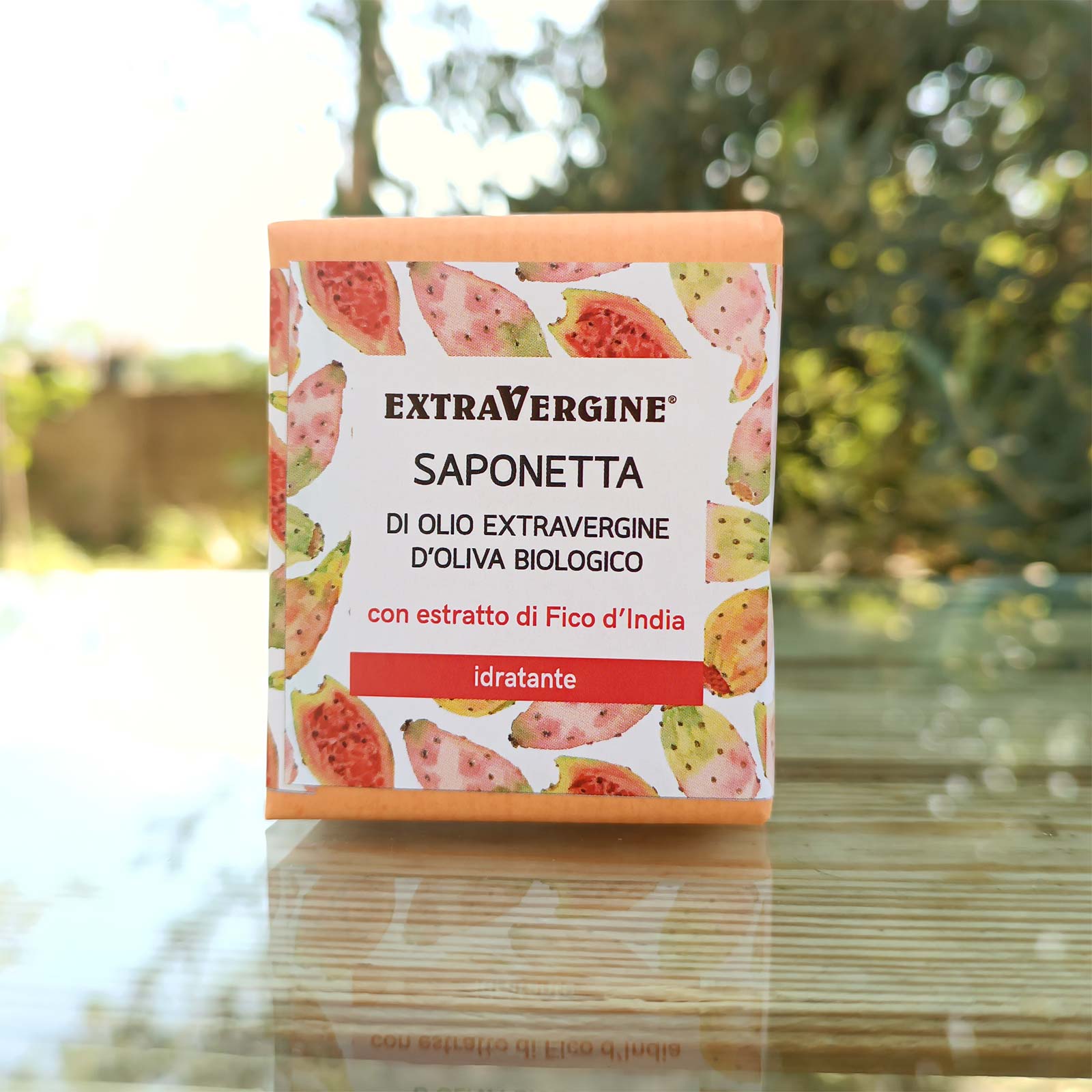 Saponetta di olio d'oliva al Fico d'India all'aperto