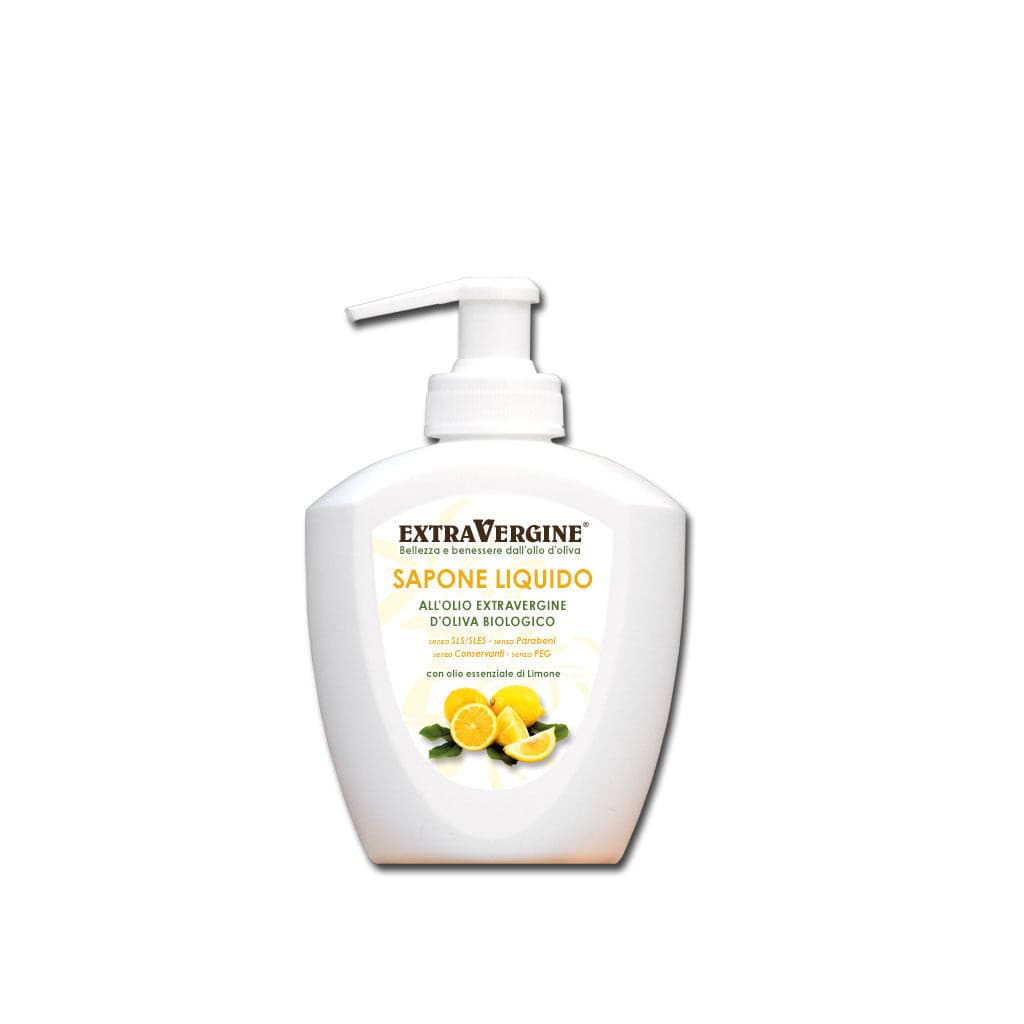 Sapone liquido all'olio e.v.o. con O.E. di Limone Sapone liquido all'olio e.v.o. con O.E. di Limone