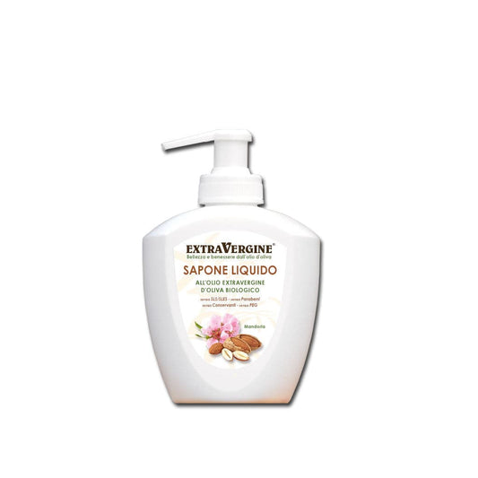 Sapone liquido all'olio extravergine d'oliva, alla Mandorla - dispenser da 300 ml - Extravergine