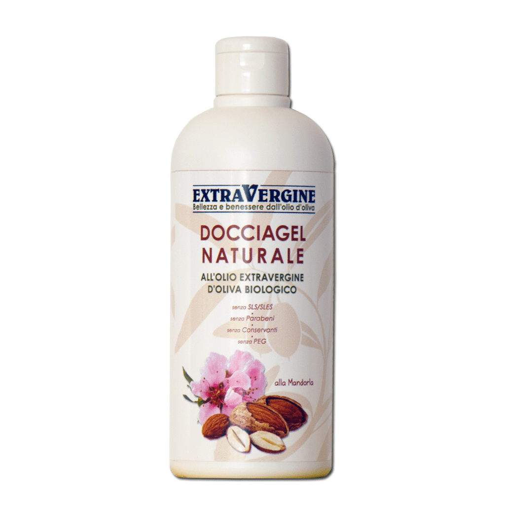 Docciagel naturale all'olio extravergine d'oliva, alla Mandorla - 500 ml - Extravergine
