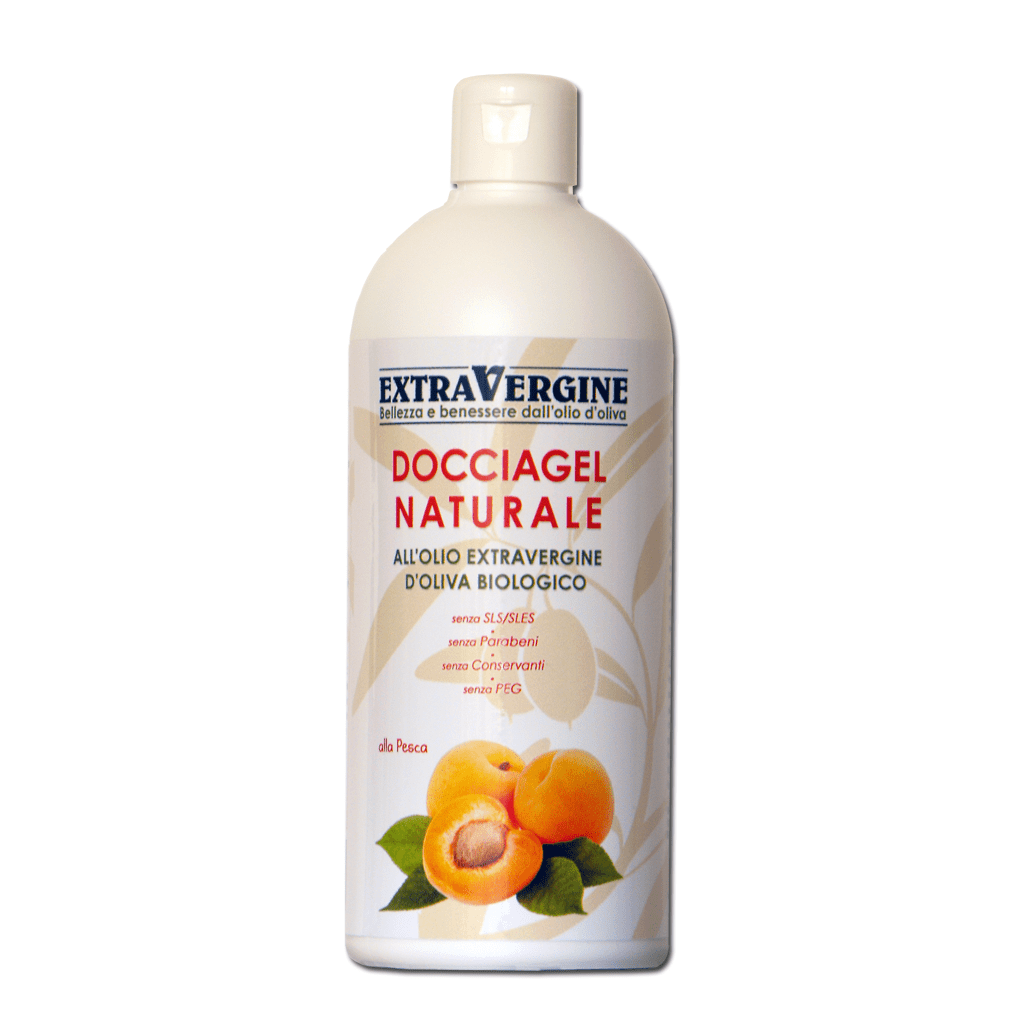 Docciagel naturale all'olio extravergine d'oliva, alla Pesca - 500 ml - Extravergine