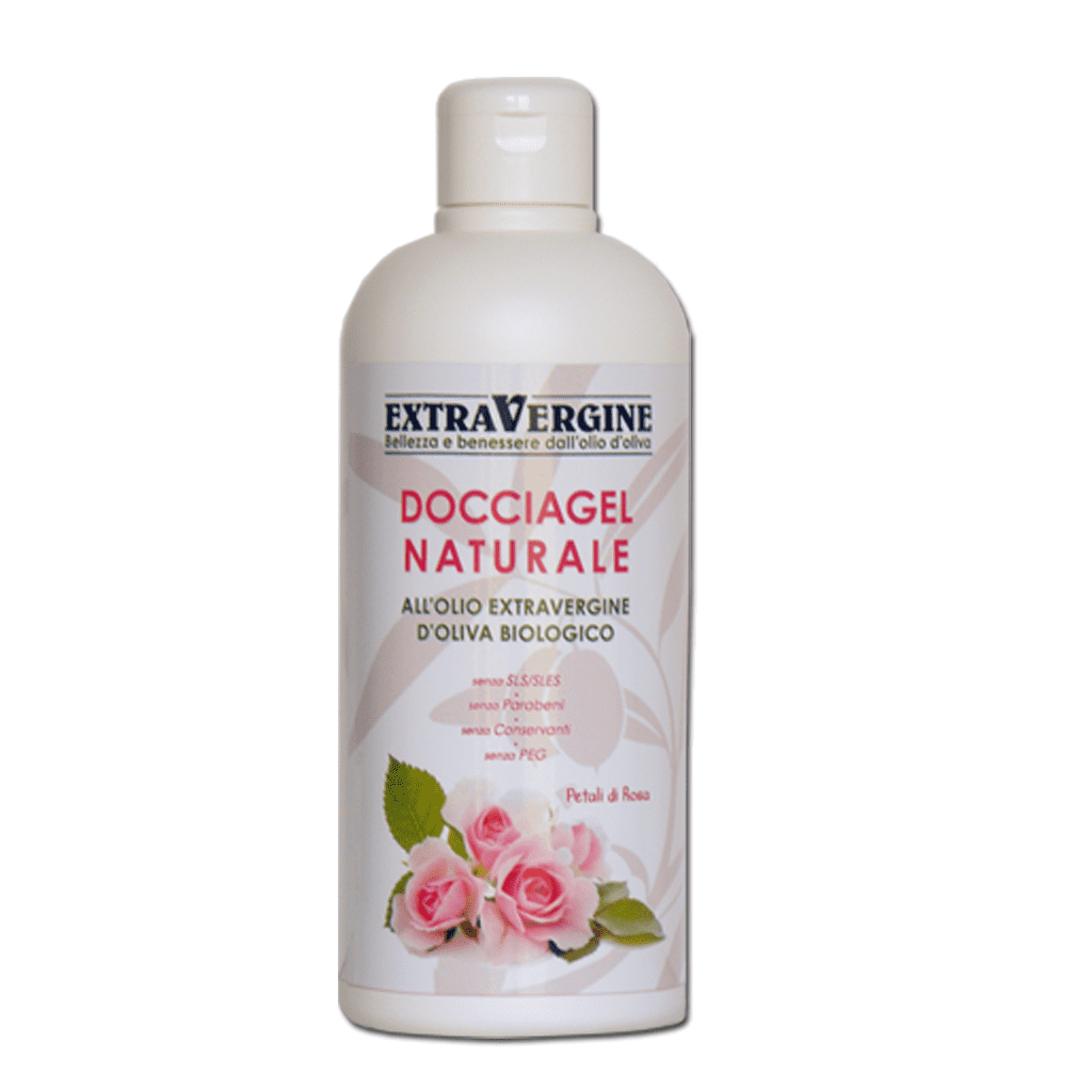 Docciagel naturale all'olio extravergine d'oliva, ai petali di Rosa - 500 ml - Extravergine