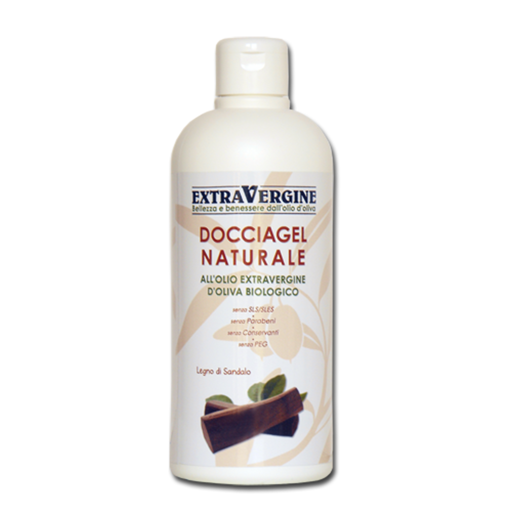 Docciagel naturale all'olio extravergine d'oliva, al legno di Sandalo - 500 ml - Extravergine