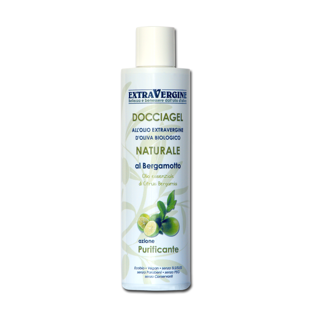 Docciagel naturale all'olio extravergine d'oliva con O.E. Bergamotto - 250 ml - Extravergine