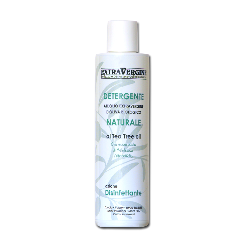 Docciagel naturale all'olio extravergine d'oliva con O.E. Tea Tree - 250 ml - Extravergine