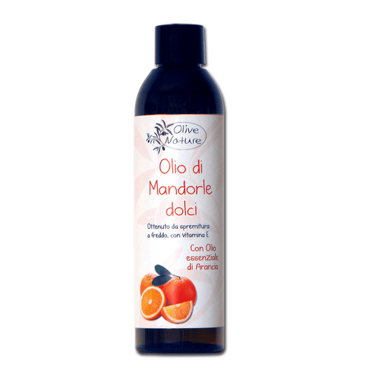 Olio di Mandorle dolci con vitamina E, con O.E. Arancia dolce - 250 ml - Extravergine