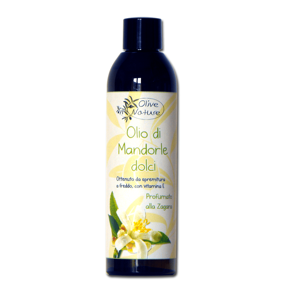 Olio di Mandorle dolci con vitamina E, Profumato alla Zagara - 250 ml - Extravergine