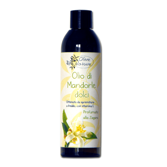 Olio di Mandorle dolci con vitamina E, Profumato alla Zagara - 250 ml - Extravergine