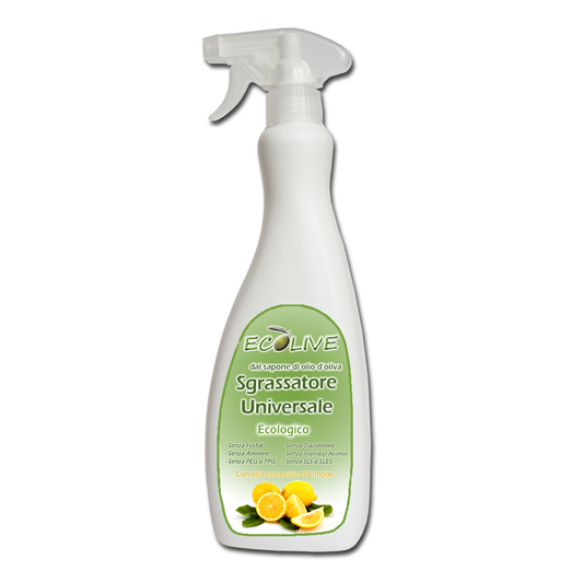Ecolive - Sgrassatore universale ecologico - 700 ml - Extravergine
