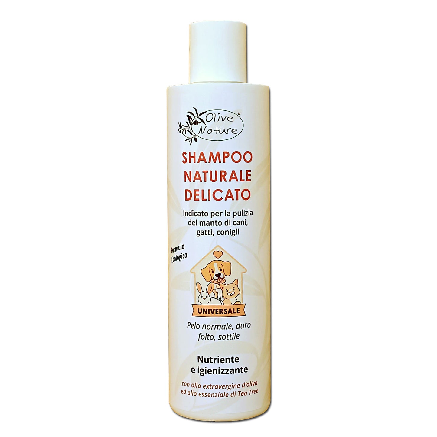 Shampoo naturale delicato per animali domestici - Olive Nature
