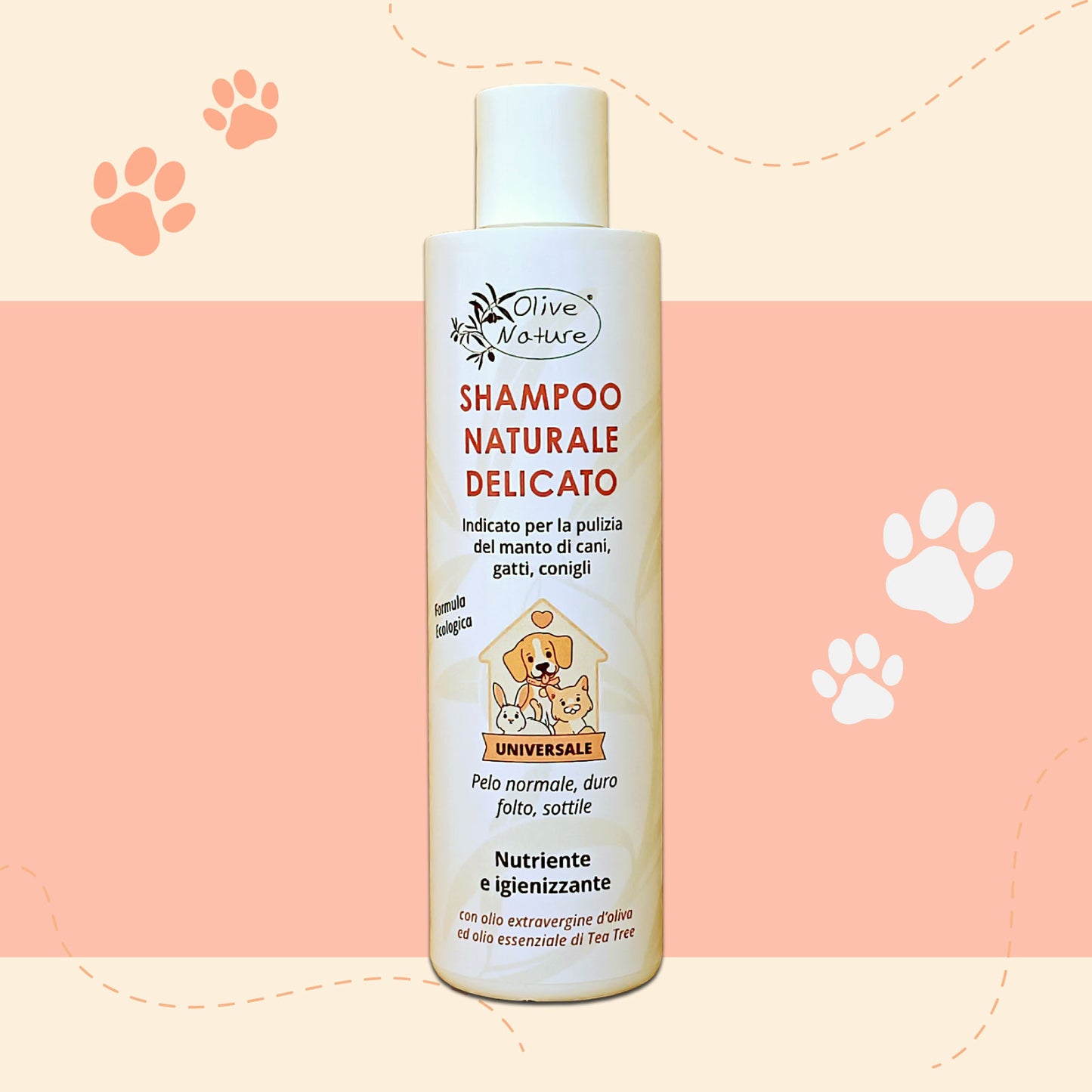 Shampoo naturale delicato per animali