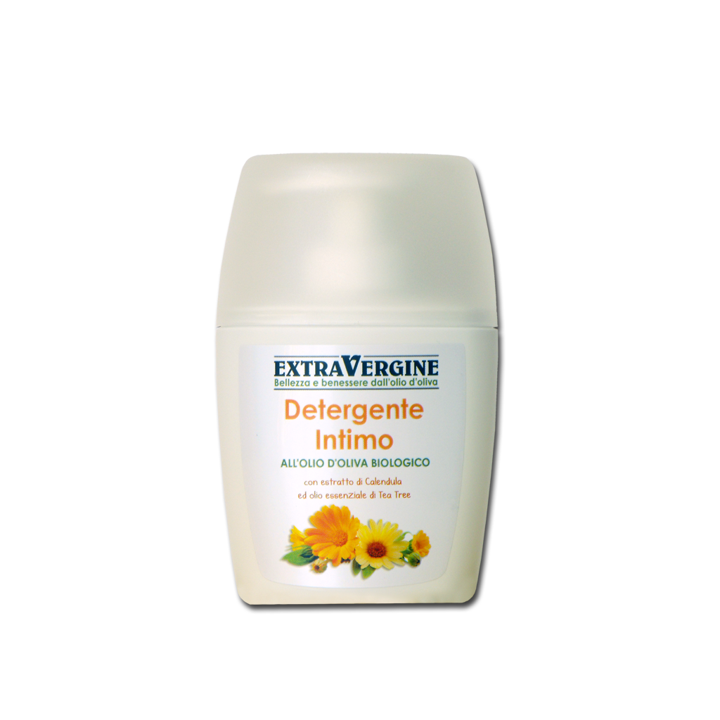 Detergente intimo all'olio extravergine d'oliva, con estratto di Calendula ed O.E. Tea Tree - 250 ml - Extravergine