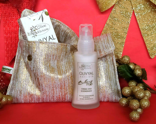 Pochette in tessuto con la crema Olivyal - Extravergine