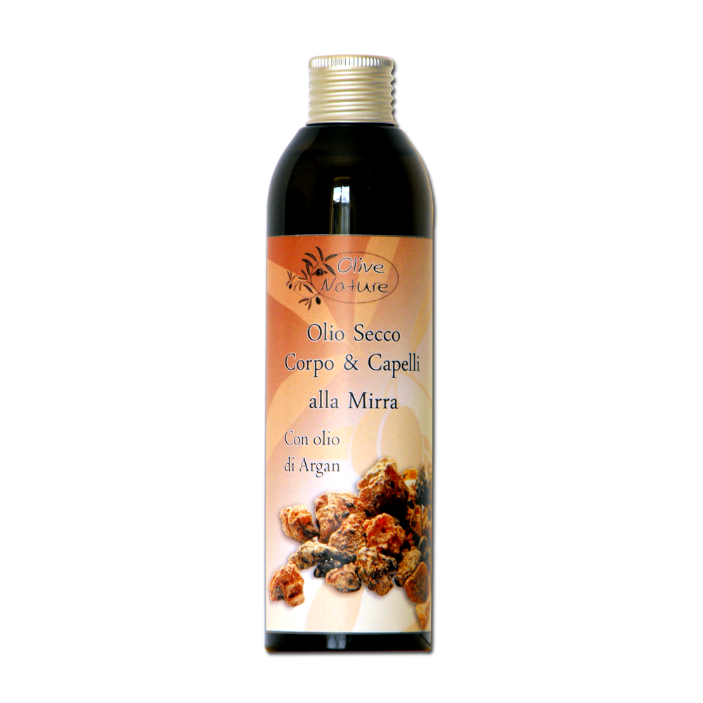 Olio secco corpo e capelli con olio Argan, alla Mirra